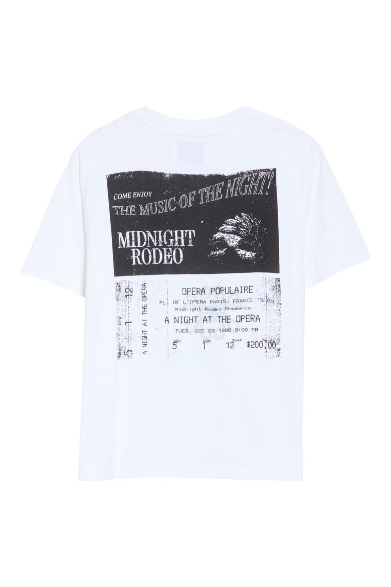 Box Office Distressed Graphic T-Shirt, Main, color, WHITE