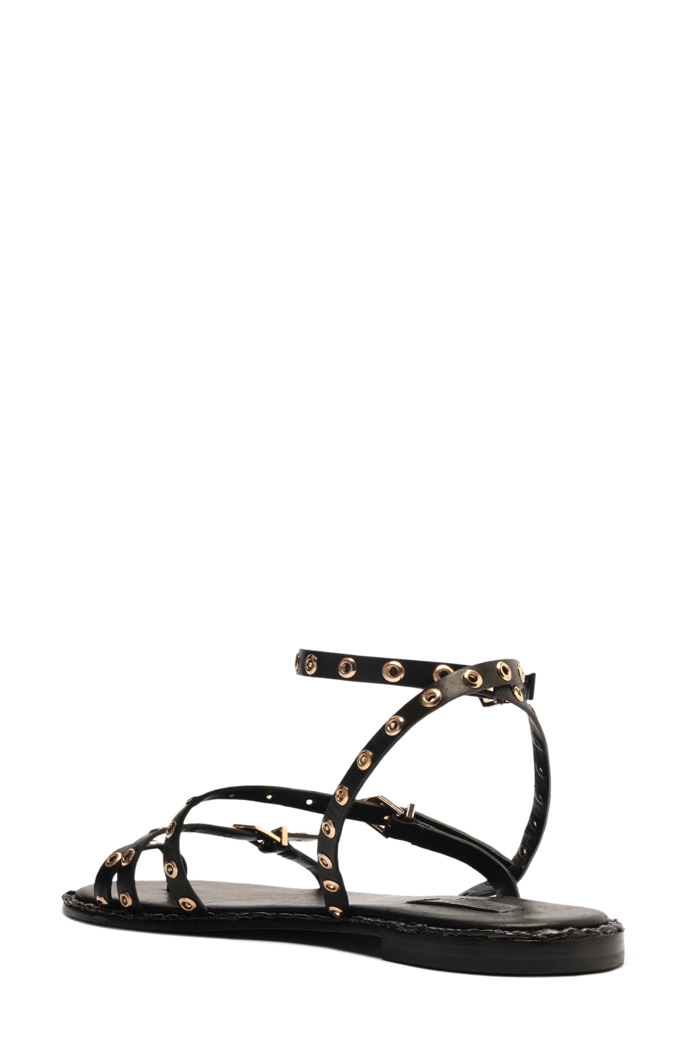 Schutz Annete Ankle Strap Snakeskin Embossed Sandal, Alternate, color, 