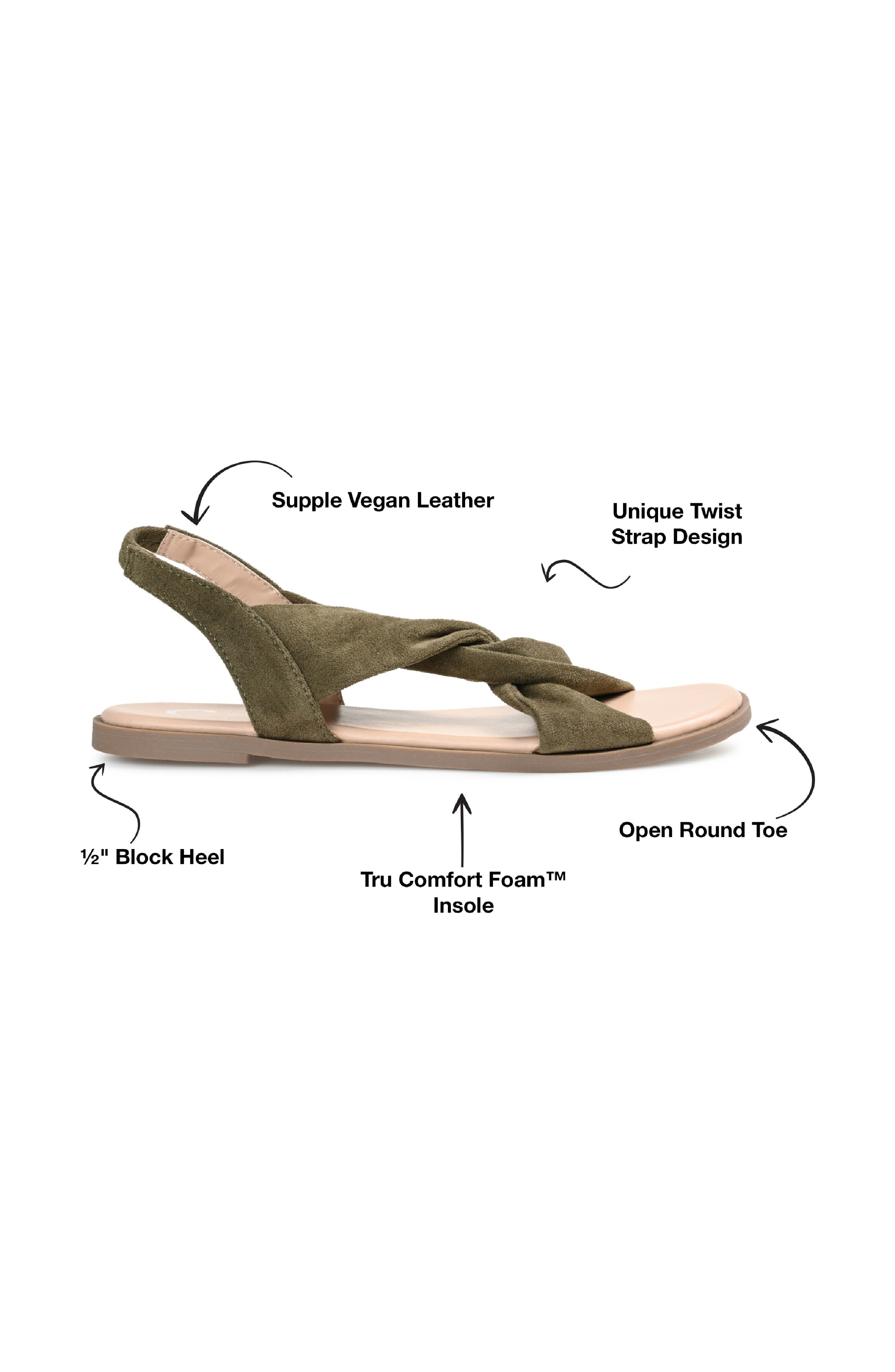 Deleece Sandal, Alternate, color, GREEN