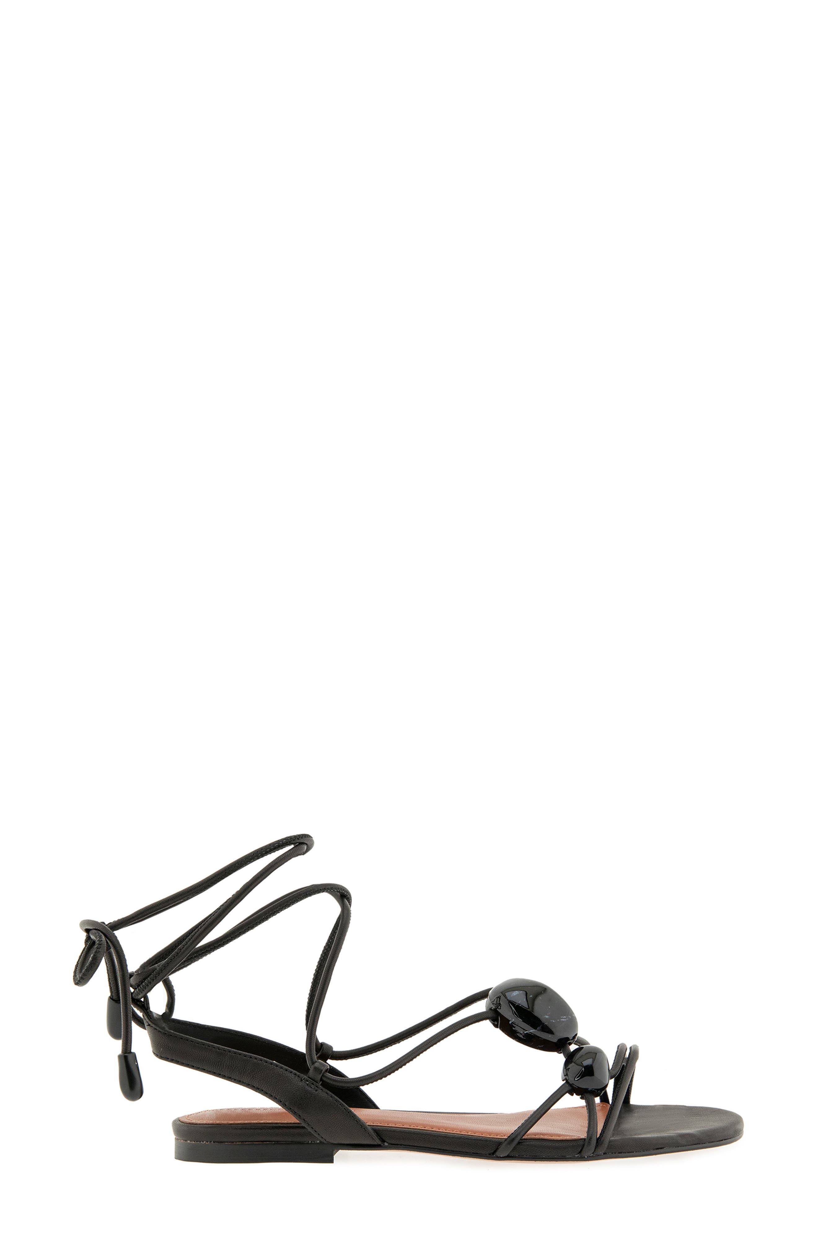 Rebecca Minkoff Anaya Ankle Tie Sandal, Alternate, color, Black