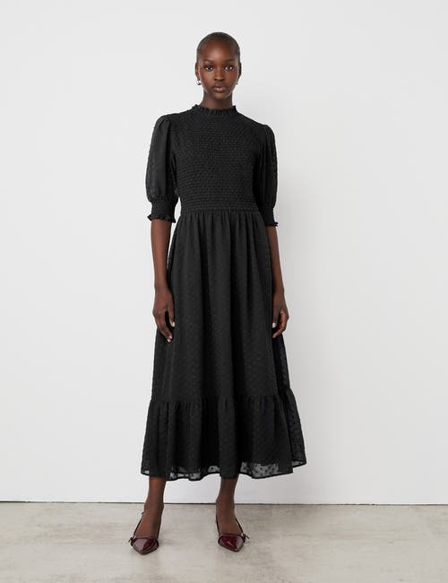 Finery London Amelia 3/4 Sleeve Chiffon Midi Dress in Black  product