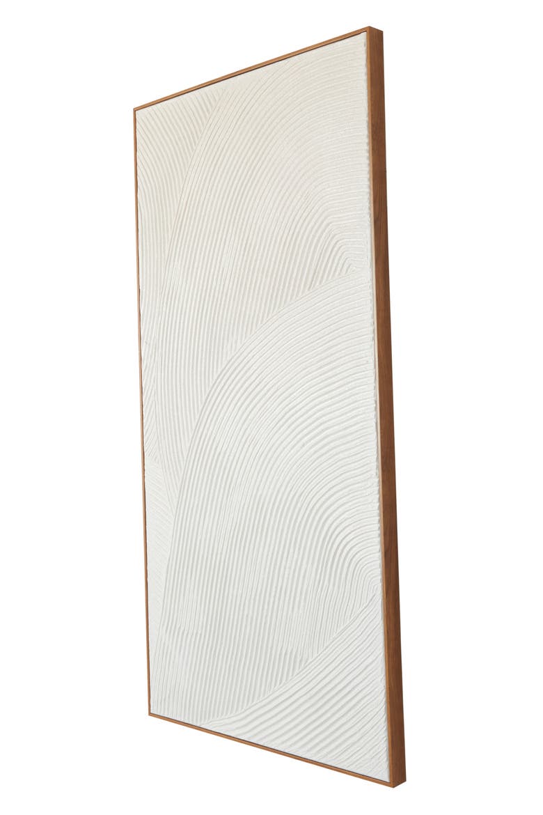Abstract Canvas Framed Wall Art, Alternate, color, WHITE