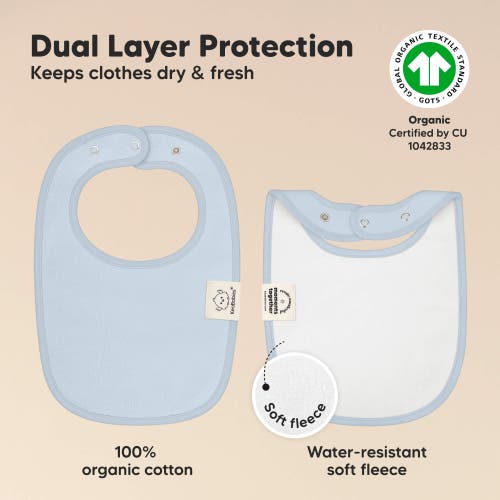 Keababies 8-pack Baby Drool Bibs In Dew