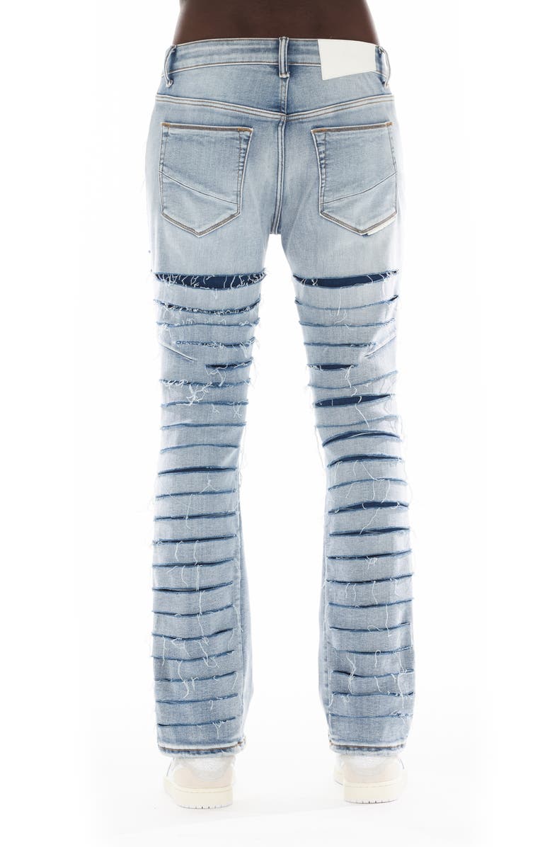 HVMAN Mars Slashed Bootcut Jeans, Alternate, color, Bleach