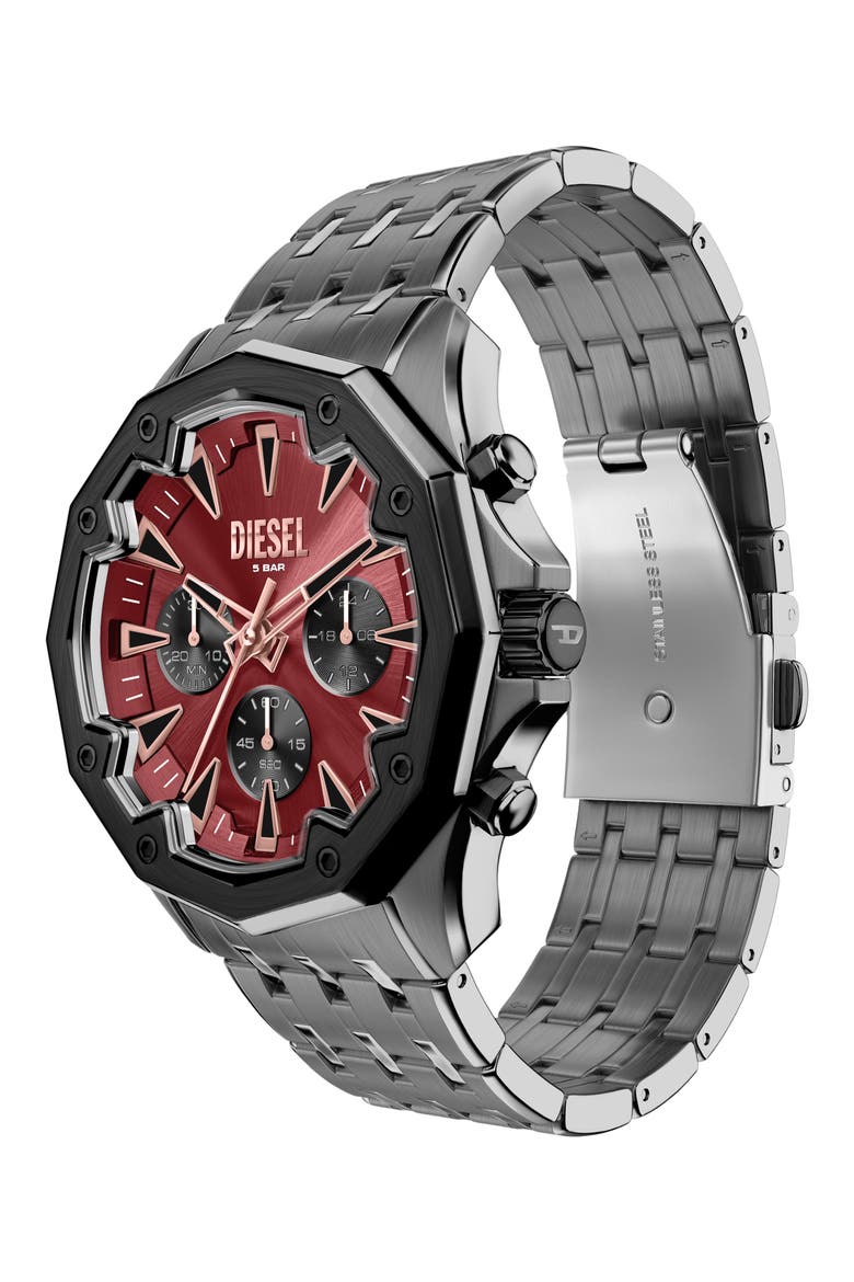 Stinger Chronograph Bracelet Watch, Alternate, color, GUNMETAL