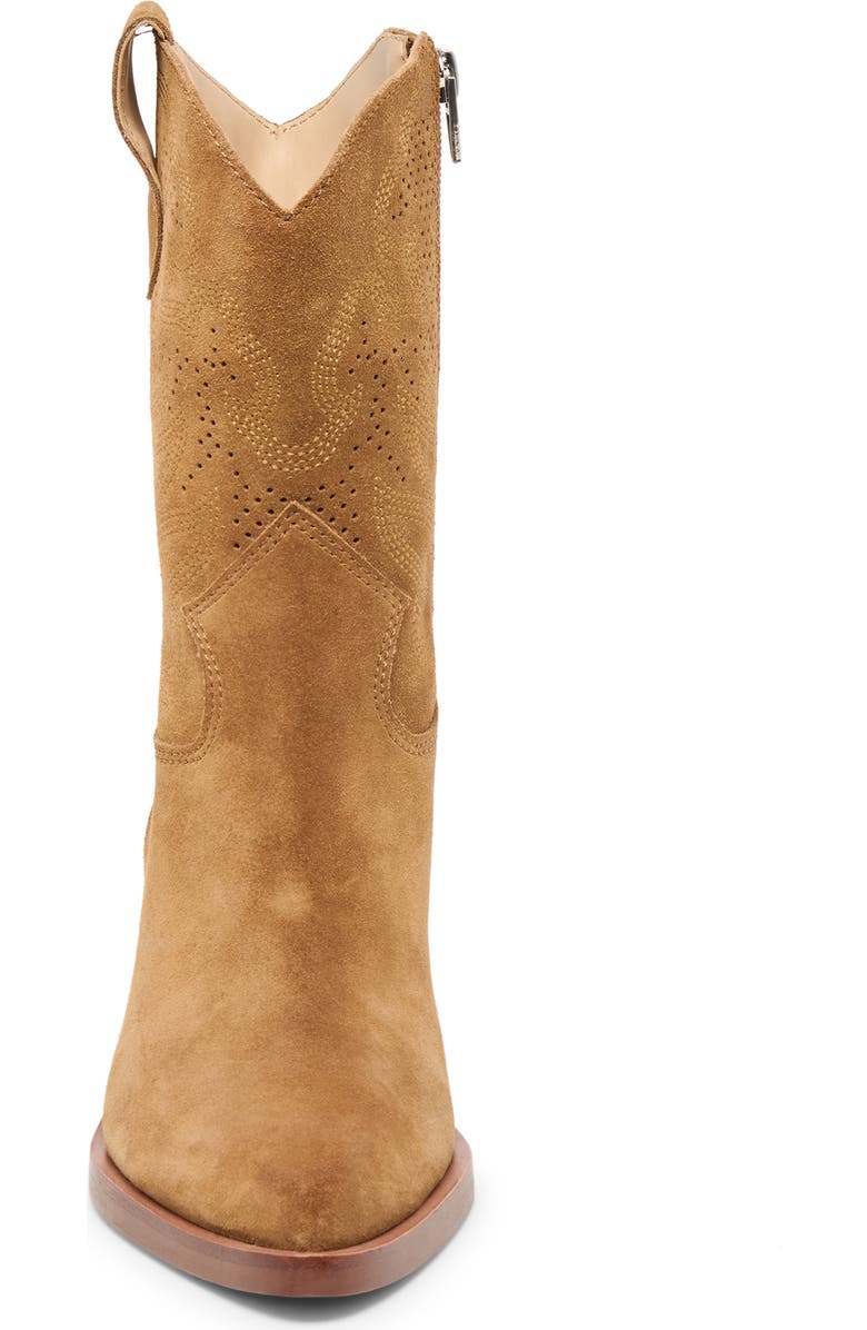 Dolce Vita Klint Western Boot, Alternate, color, Brown Suede