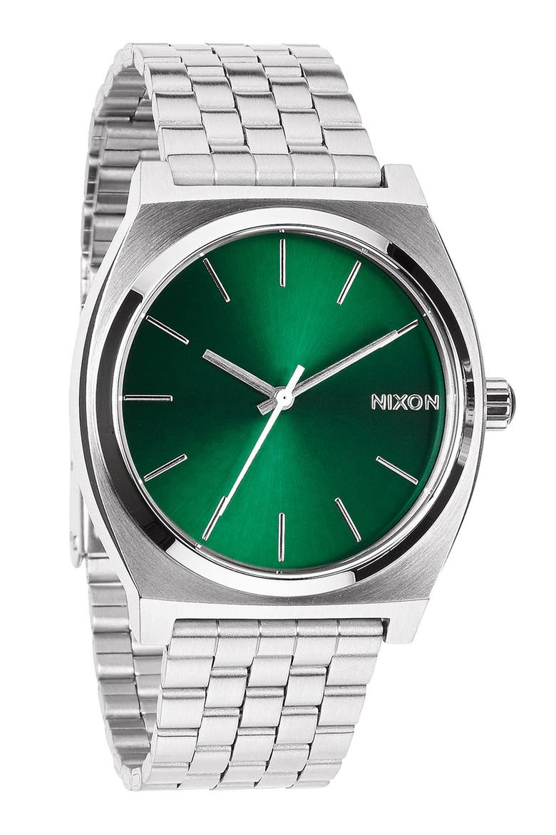 'The Time Teller' Bracelet Watch, 37mm, Alternate, color, GREEN SUNRAY