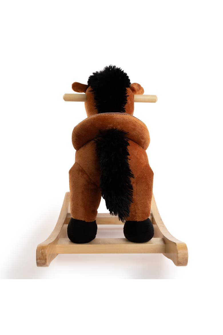 Rocking Brown Horse with Sound, Alternate, color, Multicolored