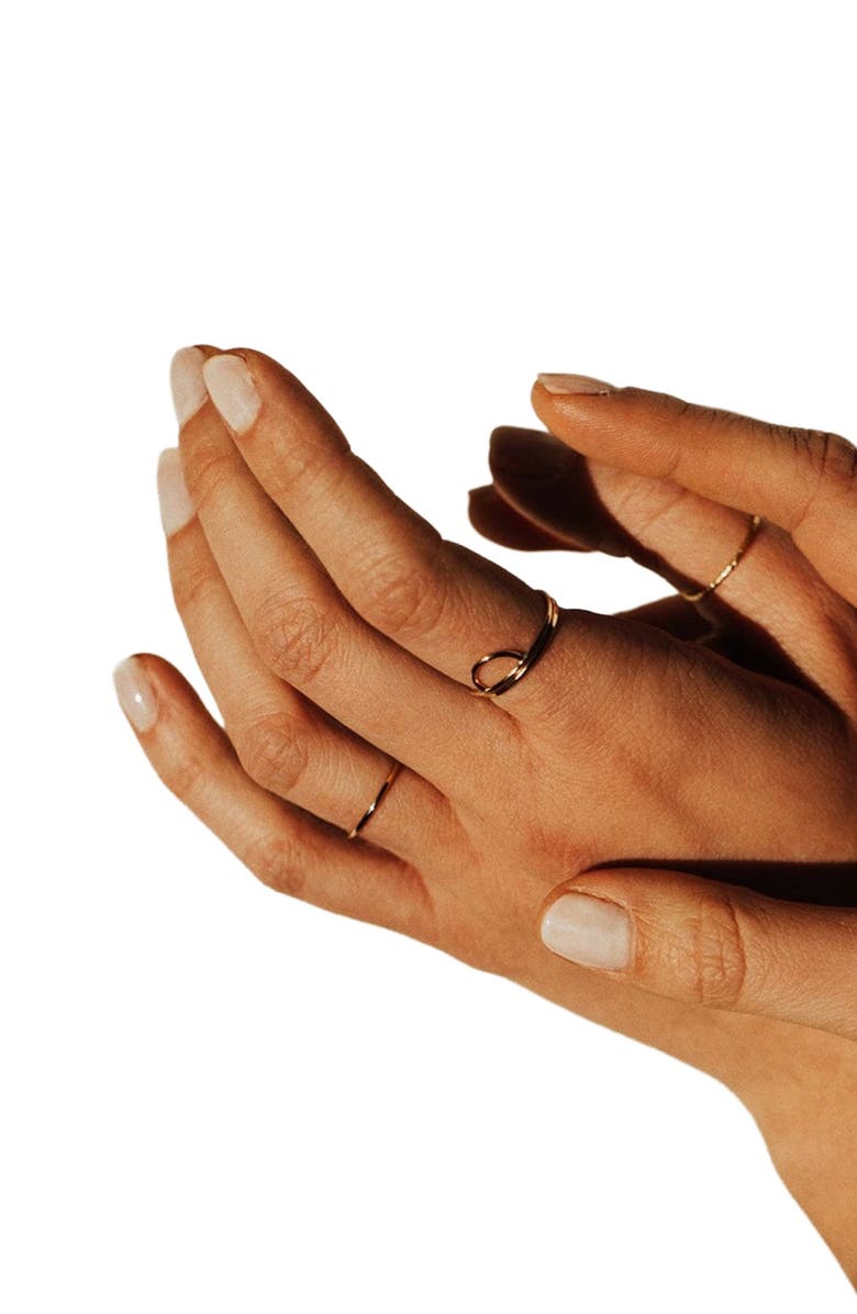 MADE BY MARY 14k Round Stacking Ring, Alternate, color, 14K Solid Gold