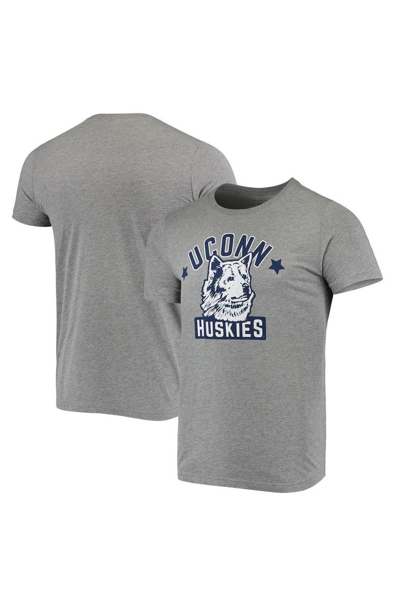HOMEFIELD Men's Homefield Heather Gray UConn Huskies Vintage 1970s Logo T-Shirt, Main, color,