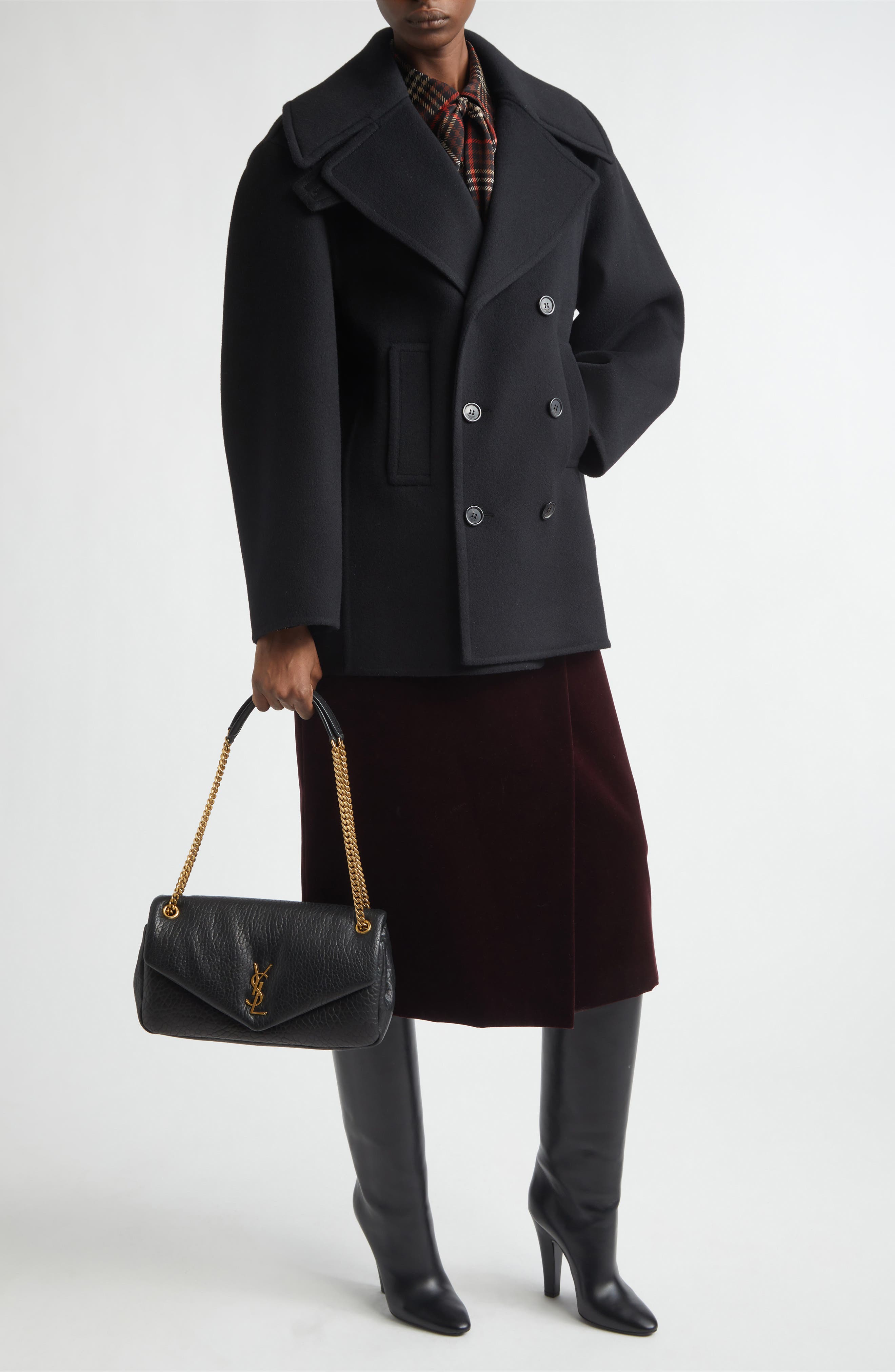 Double Face Wool Peacoat - image 2