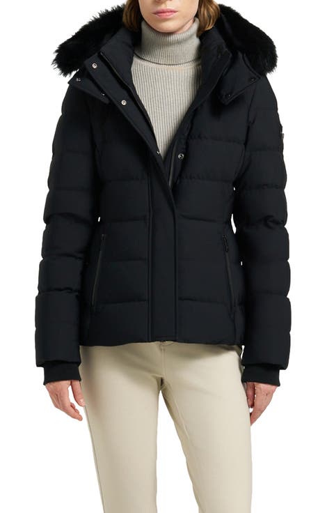 Betta Shearling Trim 800 Fill Power Down Water Repellent Jacket