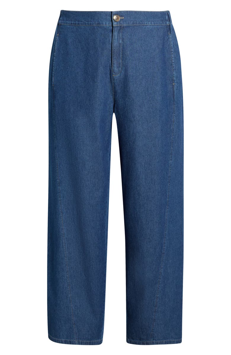 Anne Klein Curved Seam Ankle Jeans, Alternate, color, 