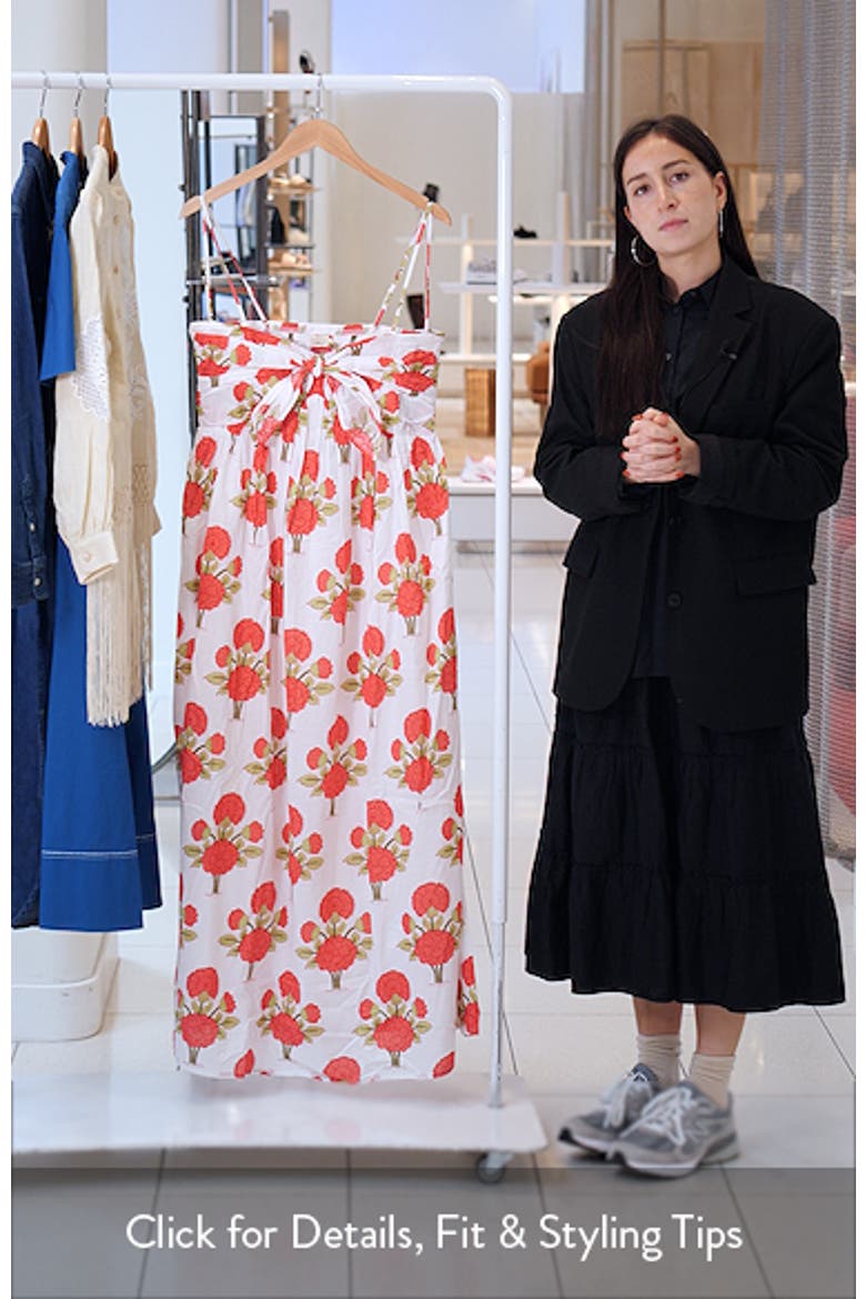 Alexi Floral Organic Cotton Voile Maxi Dress video