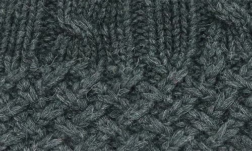 Portolano Chunky Beanie With Cables In Green