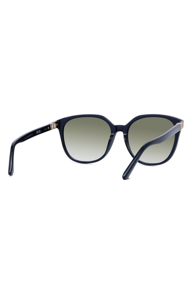 DIOR 30Montaignemini SI 58mm Round Sunglasses, Alternate, color, Black/ Grey