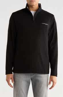 NICOBY Birdseye Soft Brushed Quarter Zip Pullover