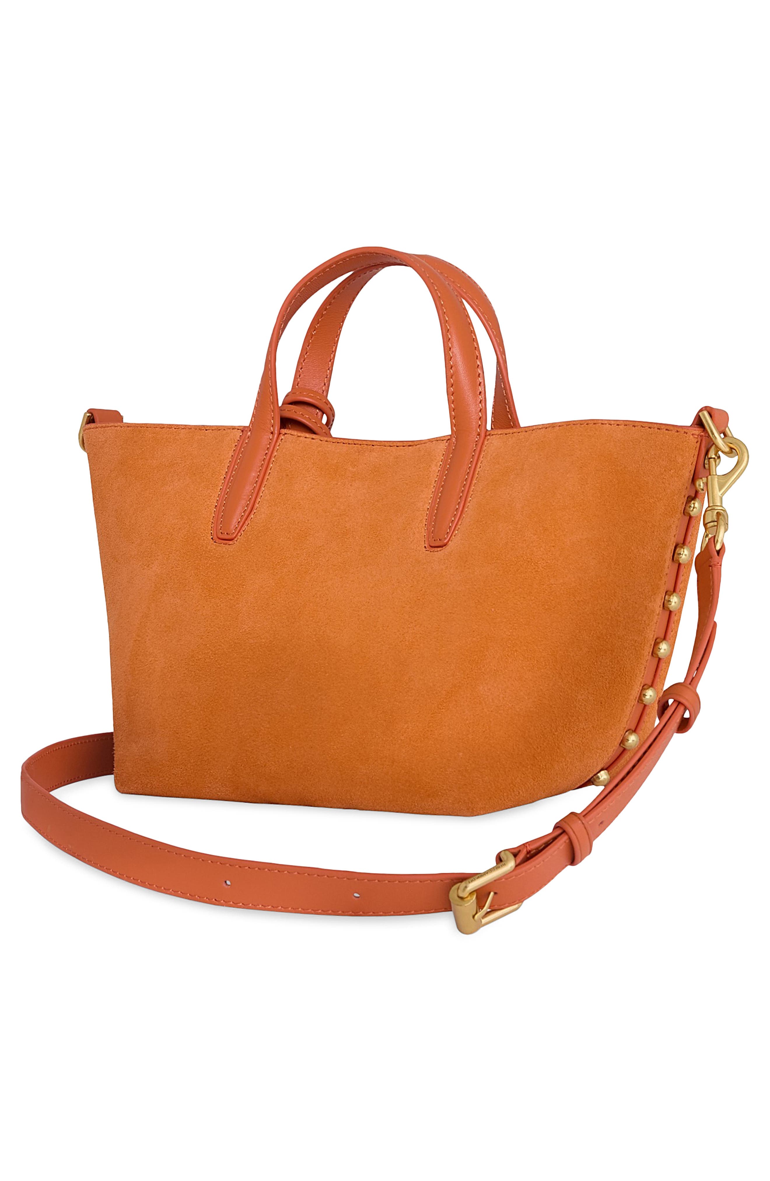 Rebecca Minkoff Small Riley Leather Tote, Alternate, color, Traffico