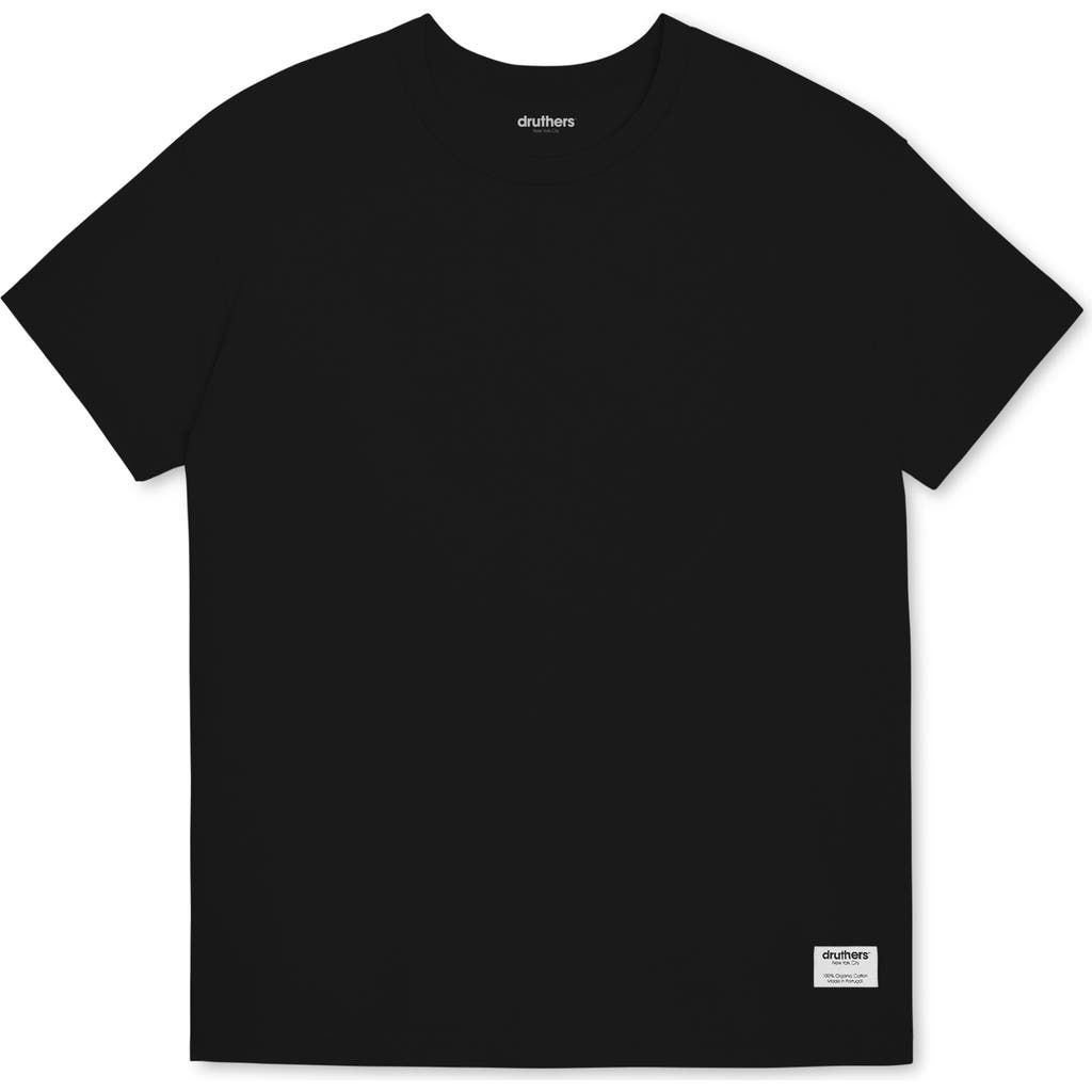 Druthers NYC Heavyweight Organic Cotton T-Shirt in Caviar  product