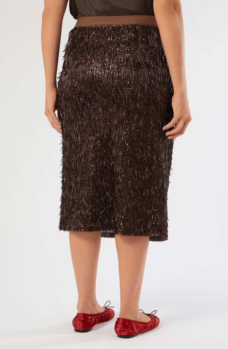 Marina Rinaldi Attore Sequin Skirt, Alternate, color, Cocoa