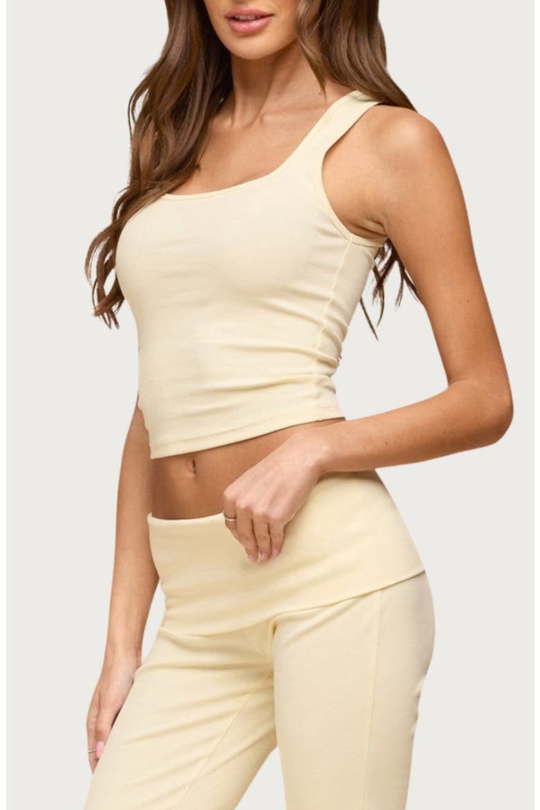 Linda Rib Crop Tank, Alternate, color, YELLOW