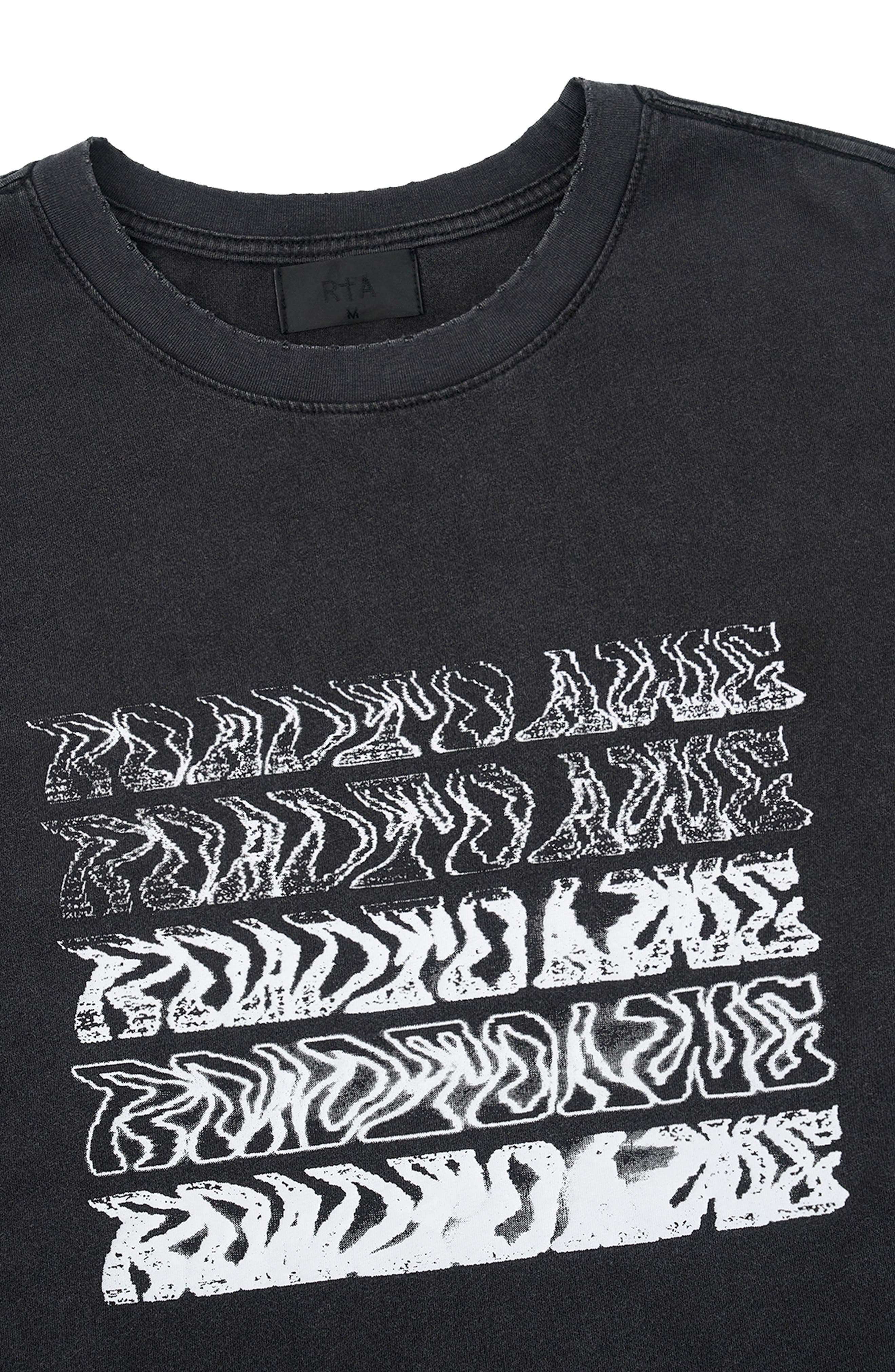 RtA Loris Double Layer Long Sleeve Graphic T-Shirt (Men) | Nordstrom