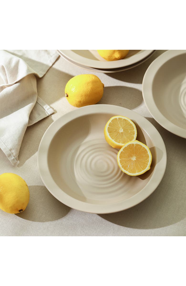 Stone Lain Orbit Stoneware 4-Piece Pasta Bowl Set, Alternate, color, Beige