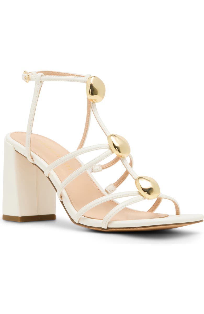 Madden Girl <p>Laylaa Faux Leather Strappy Sandal (Women)</p>, Main, color, White Paris