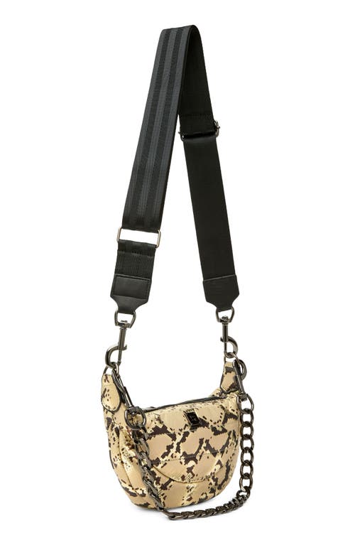 Think Royln Tiny Dancer Snakeskin Embossed Leather Crossbody Bag