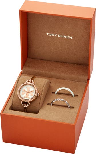 Tory Burch The Miller Bangle Watch Set, 27mm | Nordstrom
