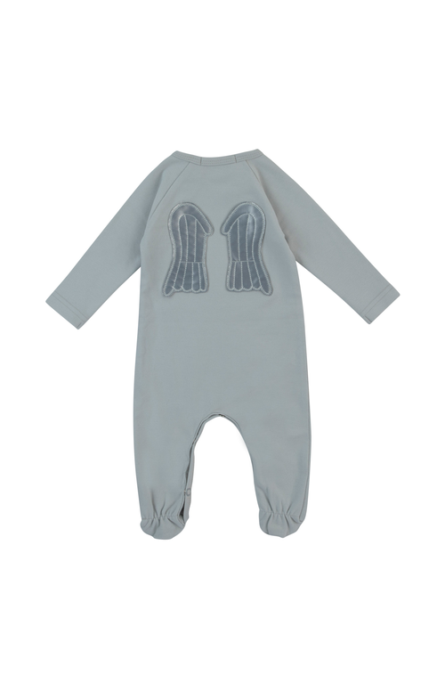 Noggiwear Wings Footie In Pale Blue