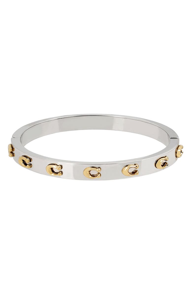 COACH Signature C Hinge Bangle, Alternate, color,