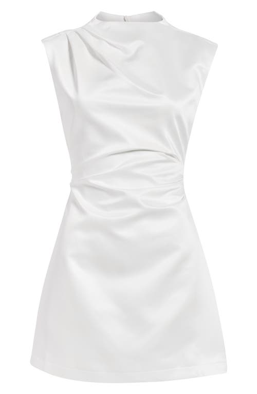 Odd Muse The Ultimate Muse Cap Sleeve Satin Minidress In White