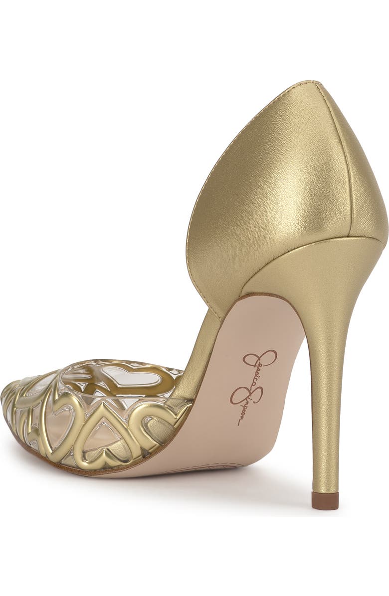 Jessica Simpson Palvin Half d'Orsay Pointed Toe Pump, Alternate, color, Yellow 03
