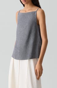 Theory Apron Front Linen Blend Twill Camisole