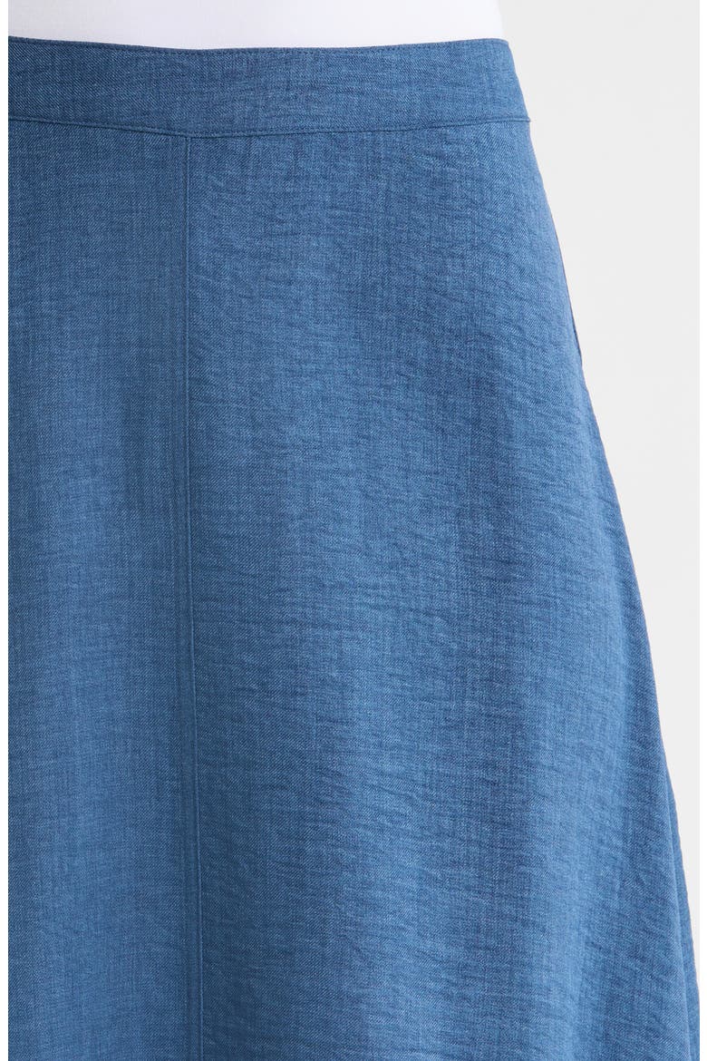 Fringe Detail A-Line Maxi Skirt, Alternate, color, DEEP BLUE