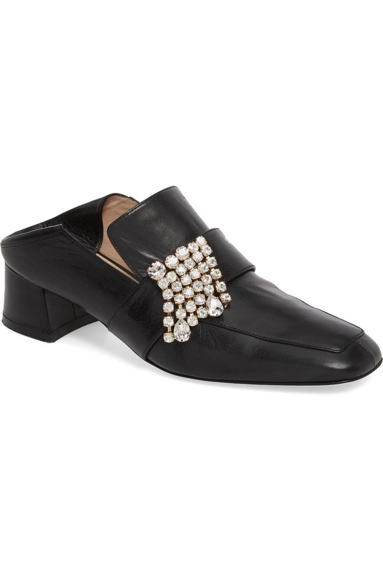 Stuart Weitzman Irises Embellished Loafer Pump, Main, color,
