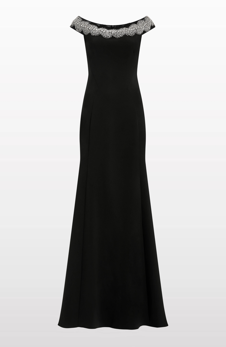Jenny Packham Azalea Gown, Main, color, Liquorice