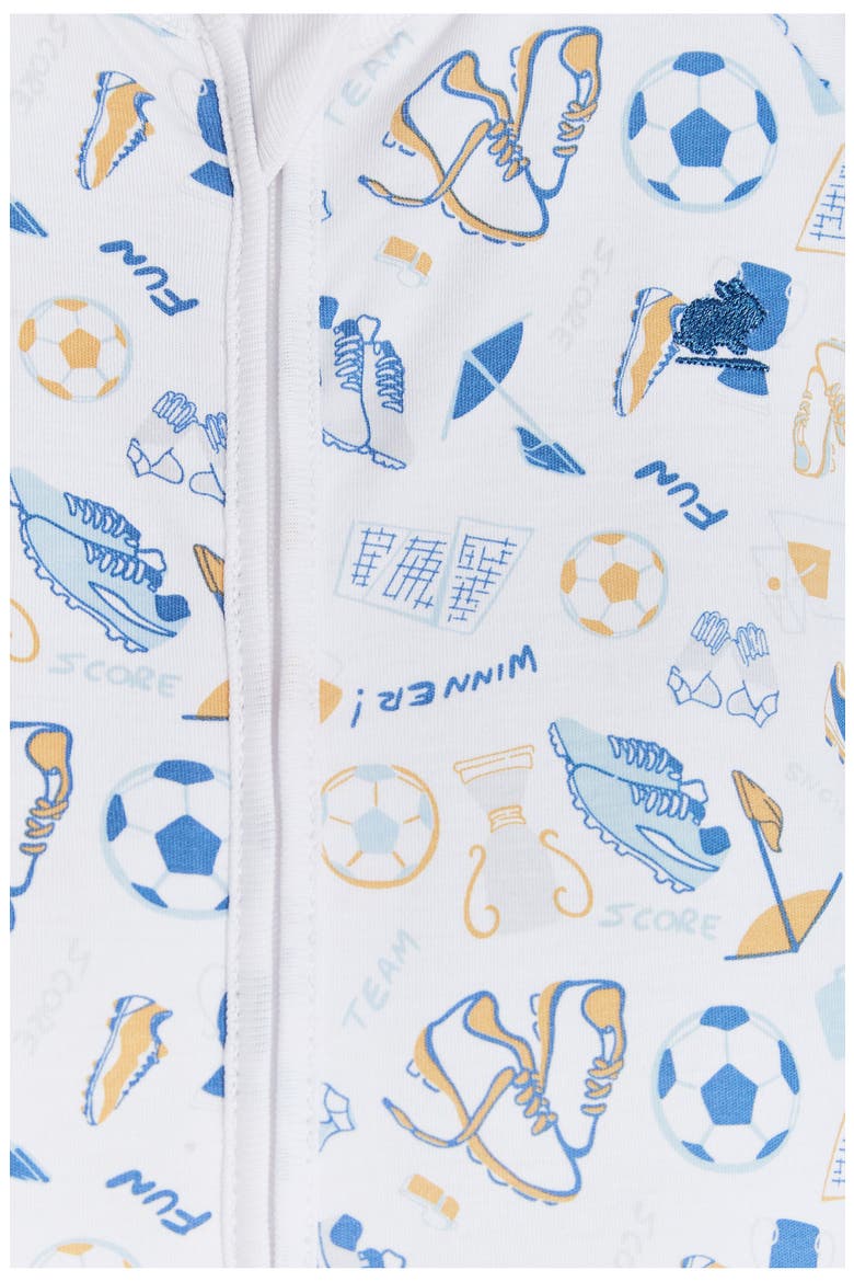 Premium Peruvian Pima Cotton Inter Snug Fit Zip Footless Pajama for Infant, Alternate, color, FULL PRINT