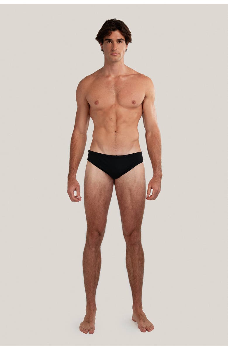 GoodPark Dune Modern Cut Classic Stretch Swim Brief, Alternate, color, Black