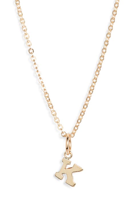 Initial Pendant Necklace