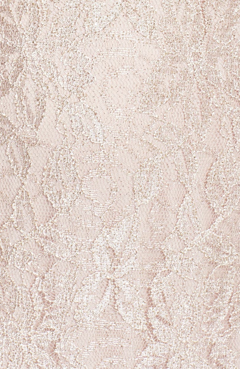 Alex Evenings Embroidered Mesh A-Line Gown, Alternate, color,