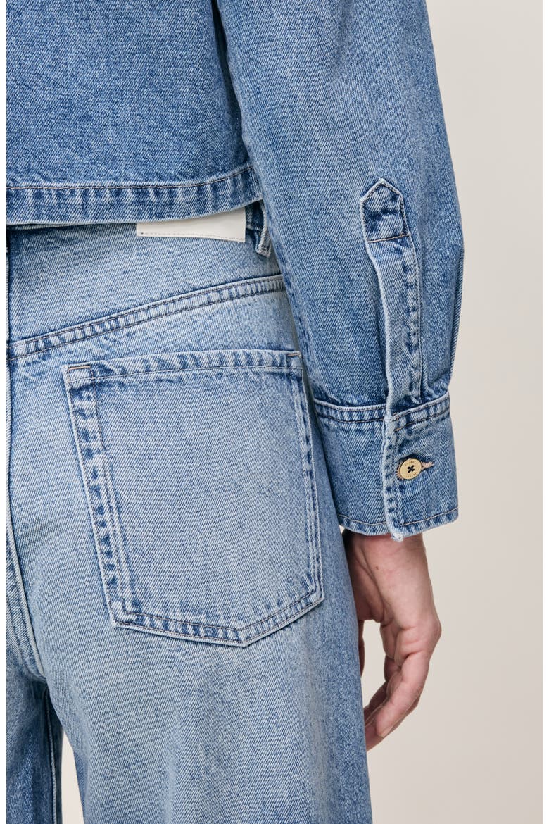 Taylor Relaxed High Rise Barrel Jeans, Alternate, color, SALT LAKE