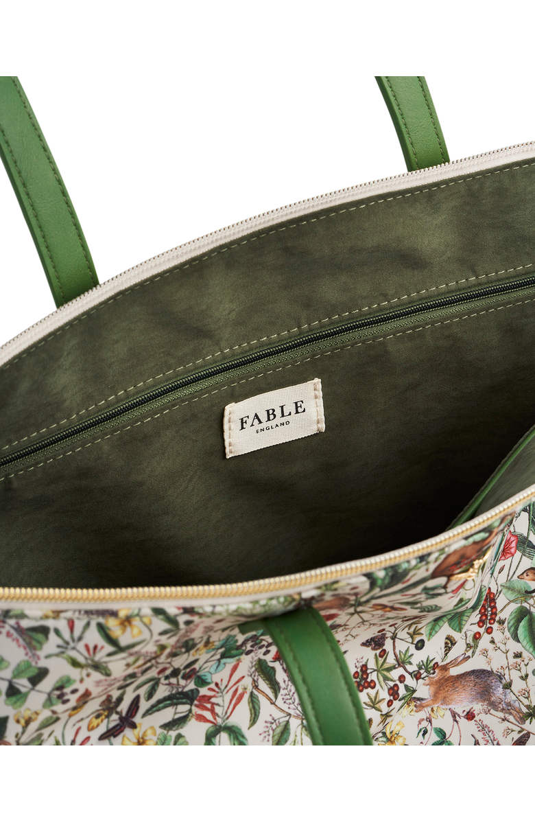 Fable England Garden Floral Grab Tote, Alternate, color, Light/Pastel Green
