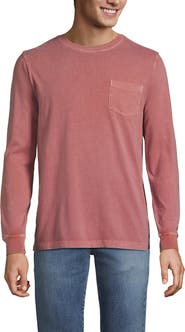 Lands' End Super-T Long Sleeve T-Shirt with Pocket