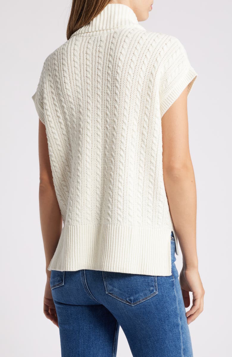 Hatley Cable Stitch Short Sleeve Sweater, Alternate, color, 