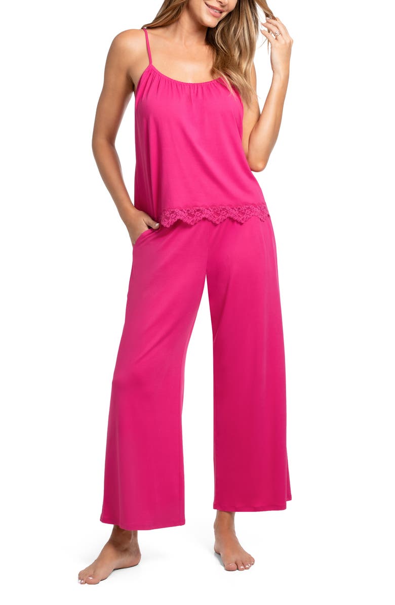 In Bloom by Jonquil Bonnie Long Pajamas, Main, color, Fuchsia