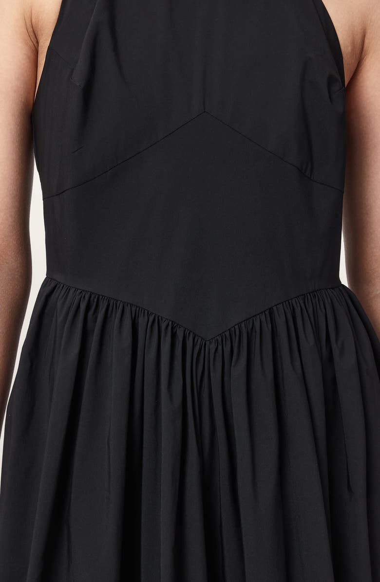 AllSaints Arora Sleeveless A-Line Dress, Alternate, color, Black
