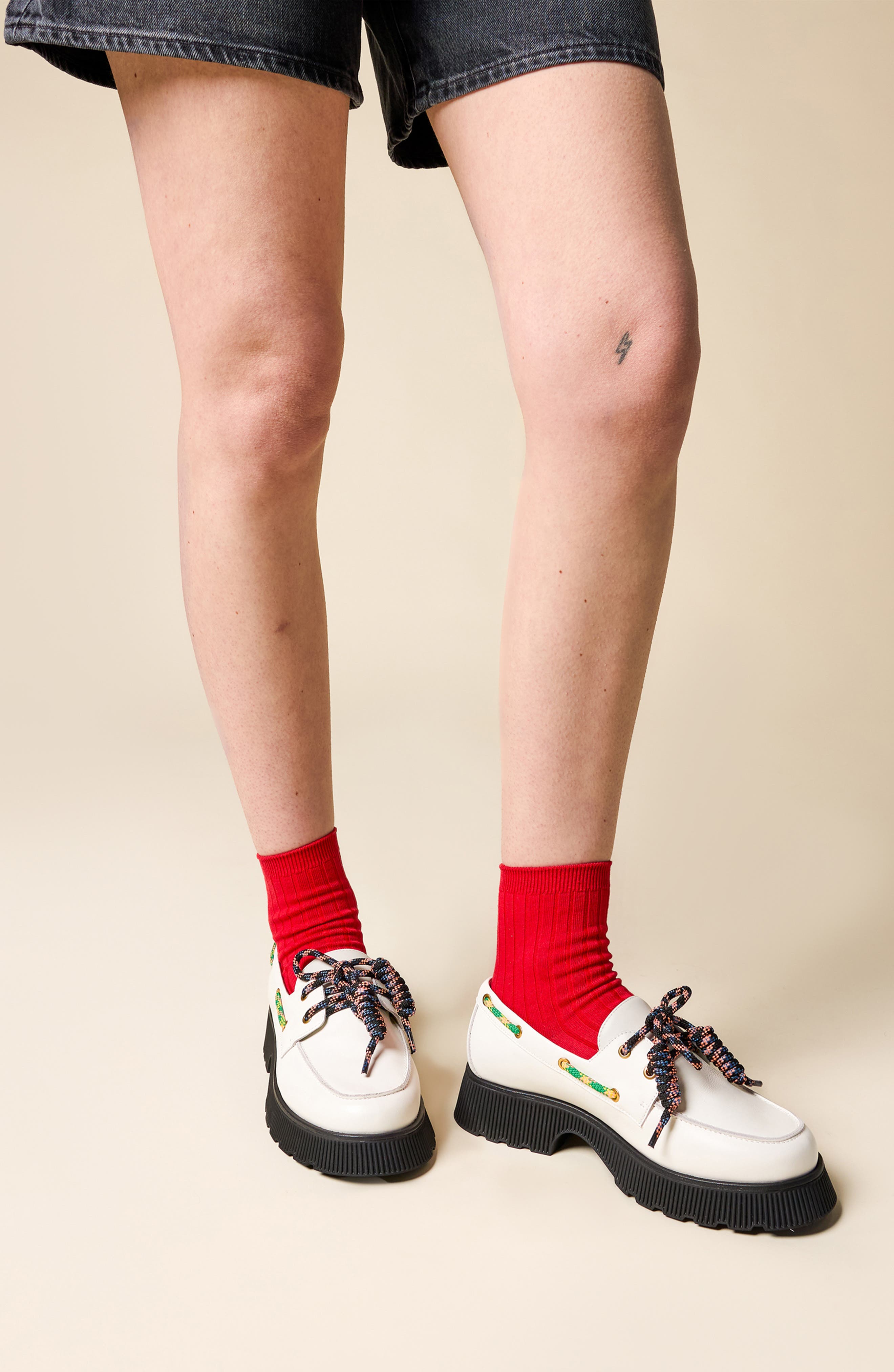 Charlotte Stone Cybil Platform Lug Sole Boat Shoe, Alternate, color, 