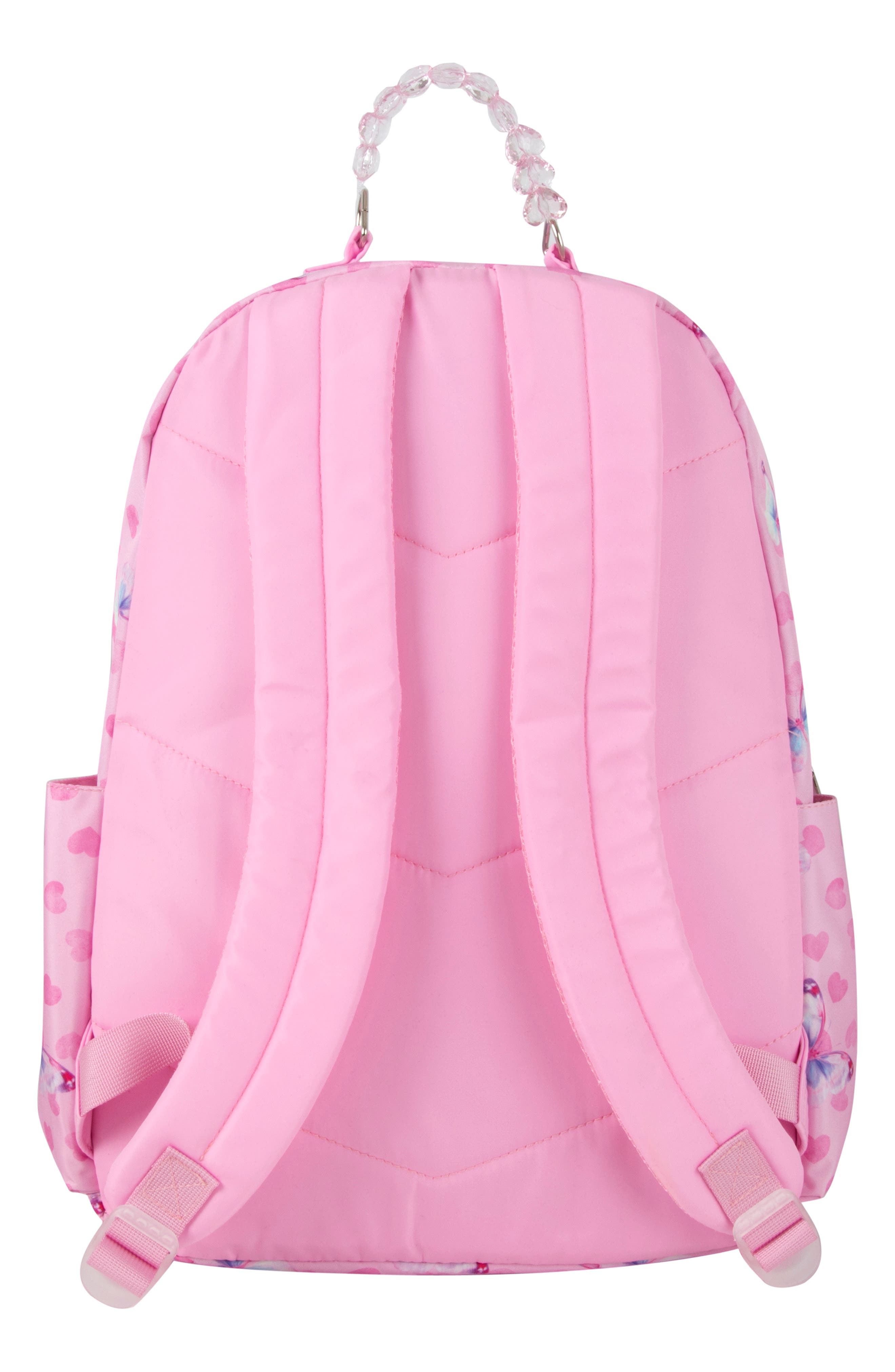 Jessica Simpson Kids' Embellished Handle Backpack, Alternate, color, Pink